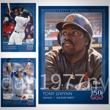 🛑👀 Topps 150 Years Of Baseball #121-123 Vaughn, Alomar, & Gwynn🔥