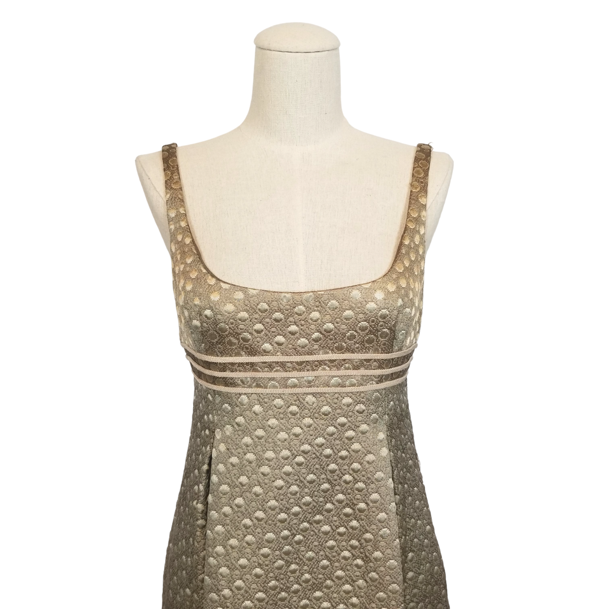 Carmen Marc Valvo Metallic Gold Brocade Dress Sz 2 | eBay Carmen Marc Valvo Metallic Gold Brocade Dress Sz 2 | eBay