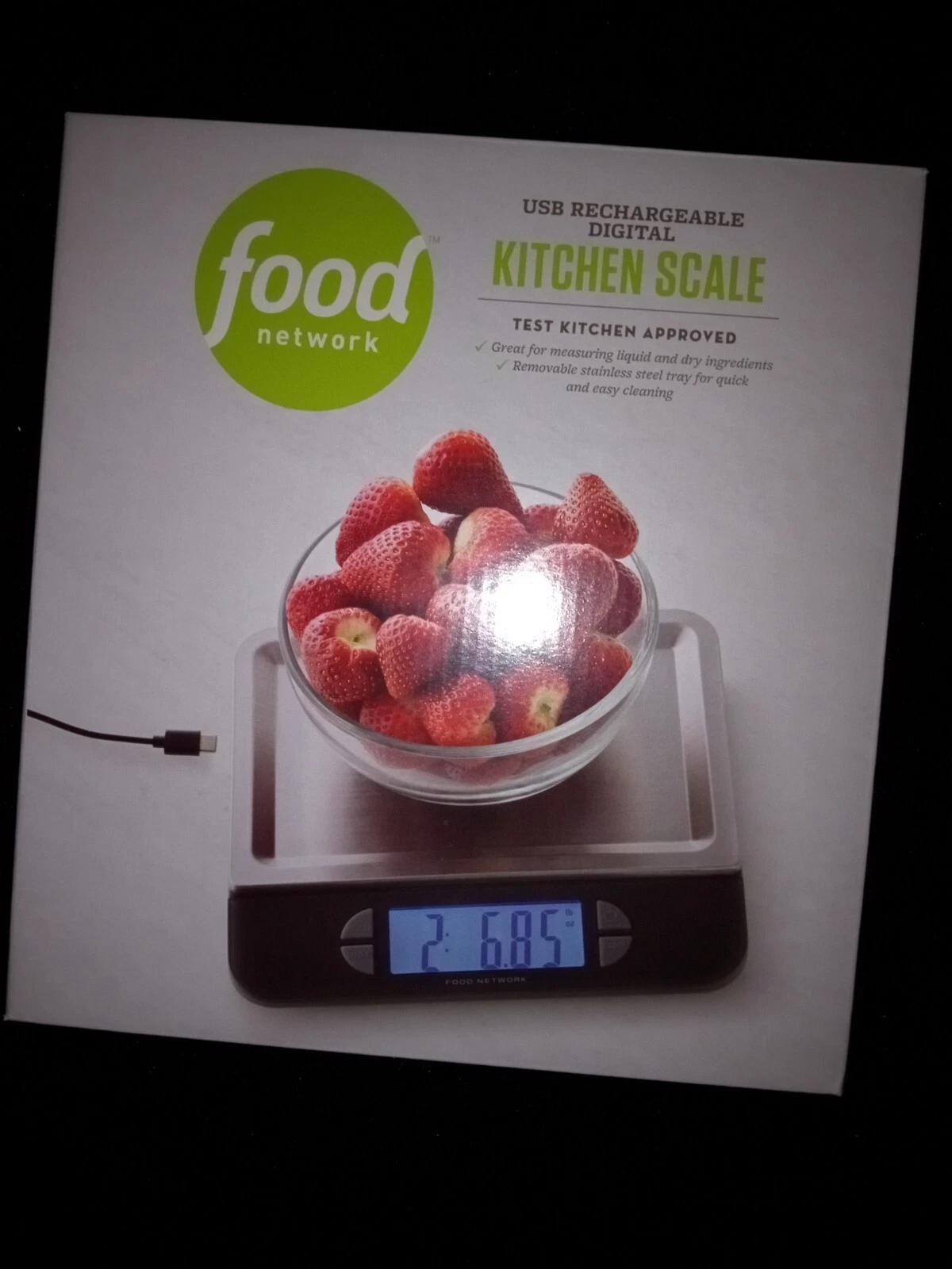 USB RECHARGEABLE DIGITAL KITCHEN SCALE