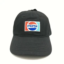 Bioworld Forever 21 PEPSI Throwback Black Baseball Hat Dad Cap Adjustable NEW