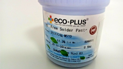 500 g pasta de soldadura libre de plomo Sn/Ag0,3/Cu0,7/Co0,03 flujo de soldadura 11,3% RoHS KOKI - Imagen 2 de 4