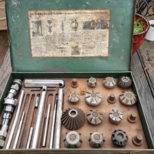 Vtg Antique Black Decker Valve Seat Tool Tooling Set Cutter Grinder Kit Engine