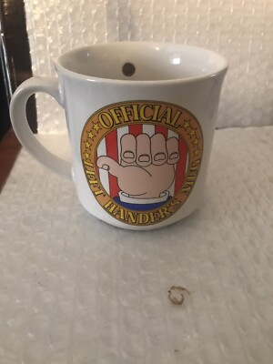 Official LEFT HAND HANDERS NOVELTY COFFEE MUG Bill Of Lefts