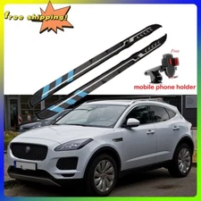 2PCS Side Steps Running Boards Fits For Jaguar E-PACE 2017-2024 Nerf Bars Pedals