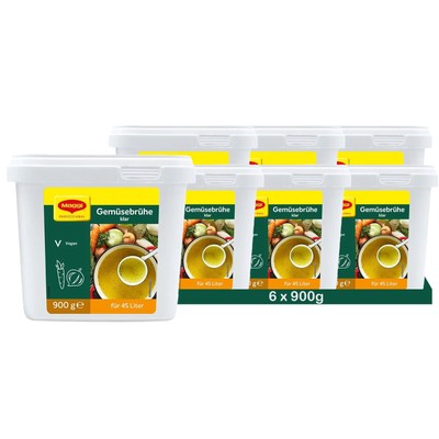 MAGGI Professional Klare Gemüsebrühe, vegan (6 x 900g)