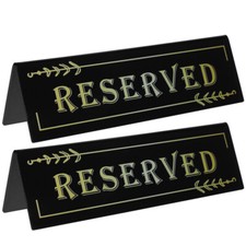 2Pcs Table Signs Wedding Sign Dessert Table Reserved Signs Table Signs for Decor