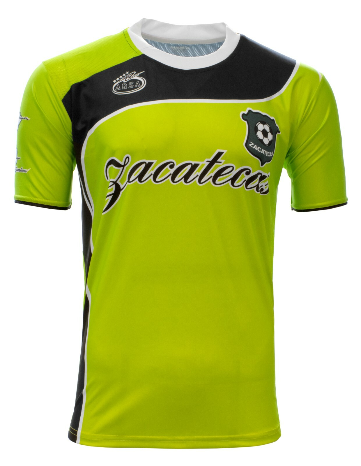 Zacatecas Mexico Soccer Jersey Color Green and Black Arza Design