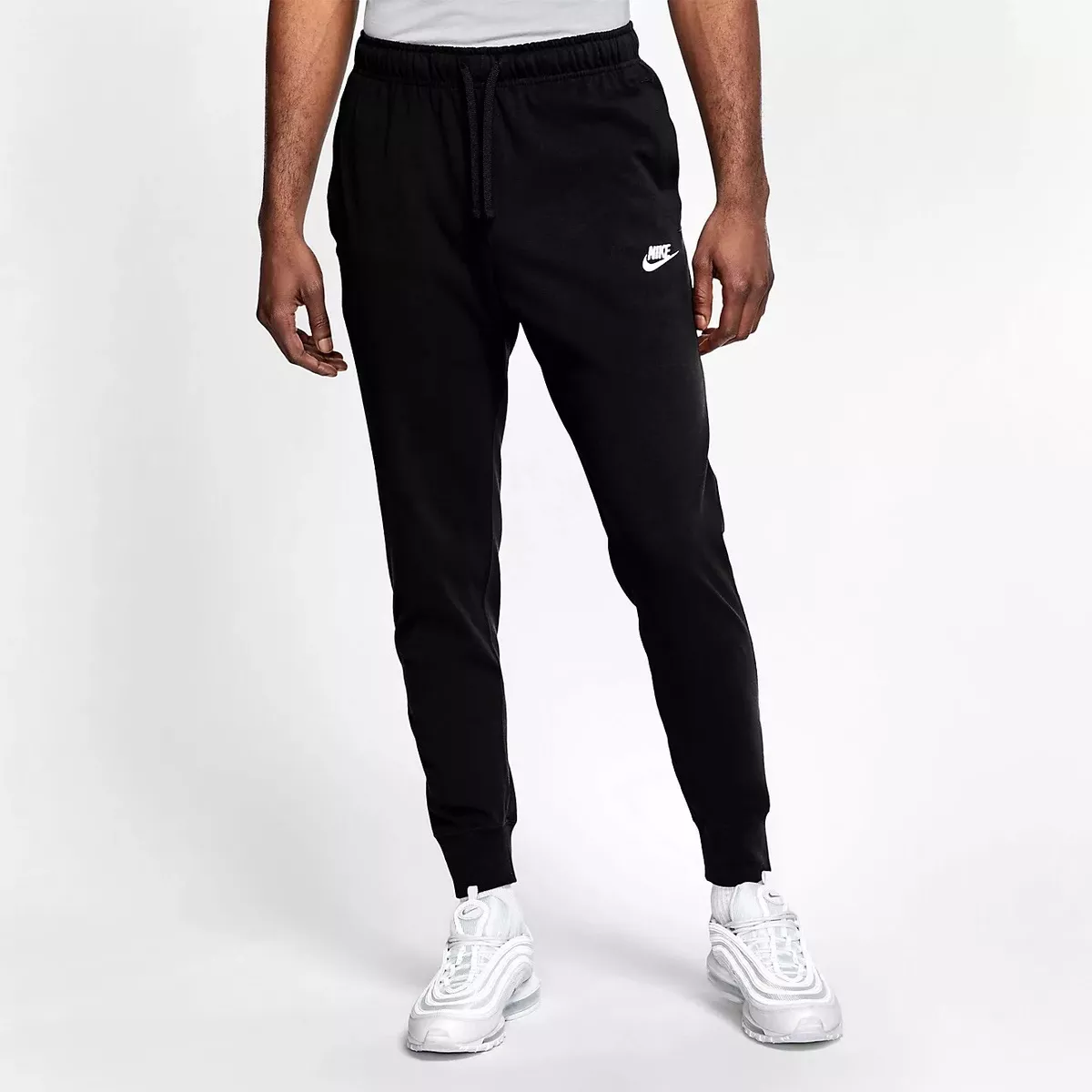 Nike club black sweatpants cheap