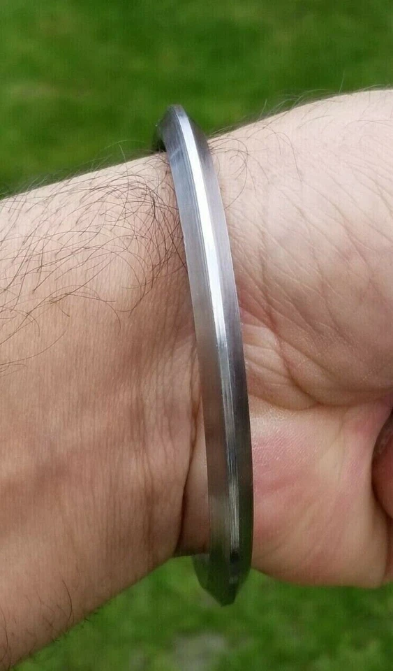 Sarbloh Kara Sikh Armreif Reines Eisen Singh Khalsa Kaur Traditioneller Kragen Kada Z2 - Bild 4 von 4