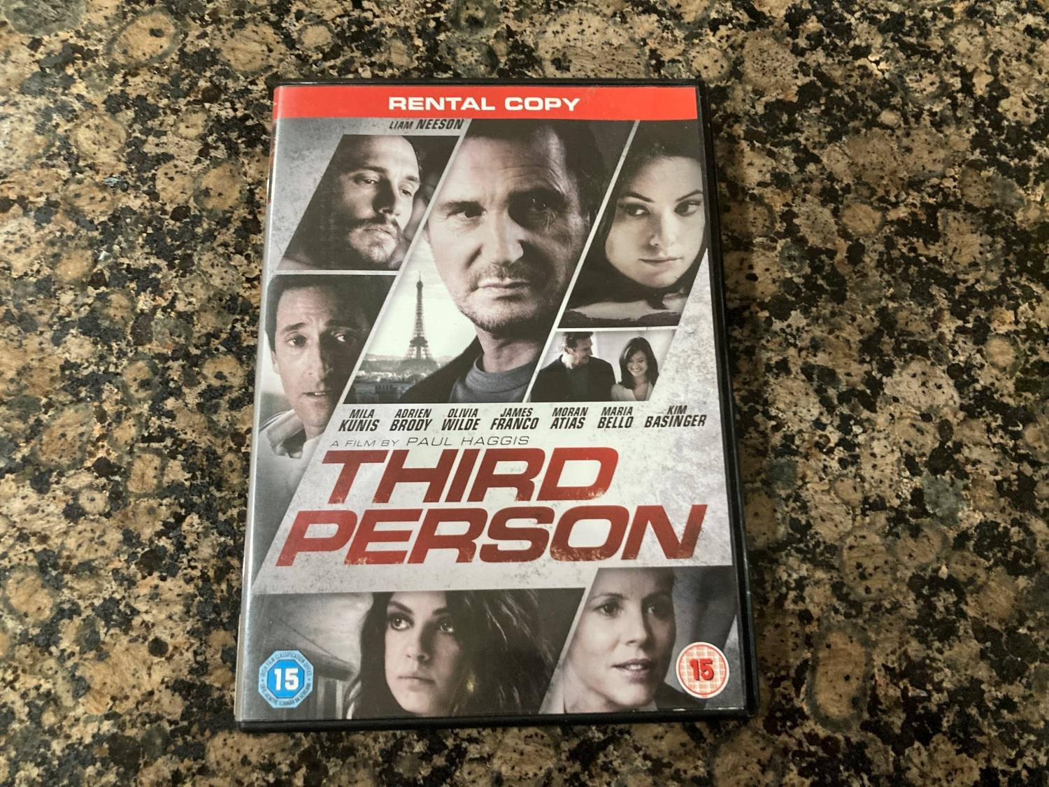 THIRD PERSON DVD FREE SHIPPING