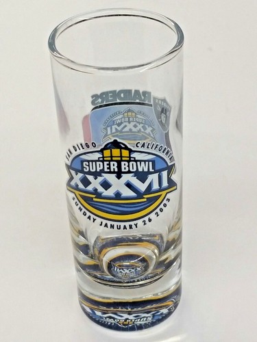 NFL Oakland Raiders - Tampa Bay Buccaneers Super Bowl 37 Shot Glass (Set of 2) T - Picture 2 of 2