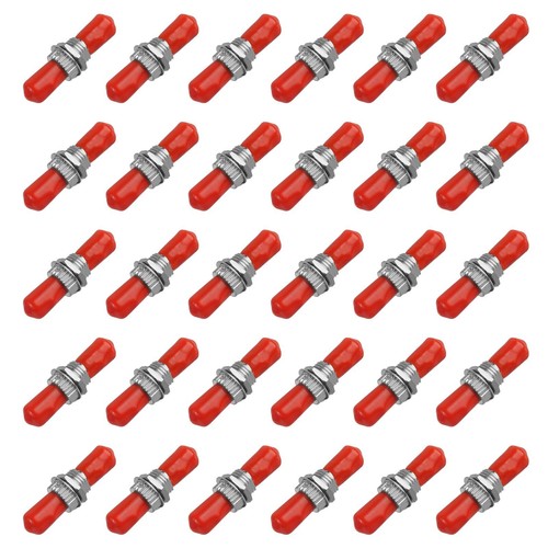30 Pack Fiber Optical Coupler ST Fiber Optic Cable Barrel Connector ST to ST ...