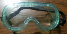 US Safety Perforated Safety Goggle Shield frame with pc lense,Clear ANSI Z87.1 