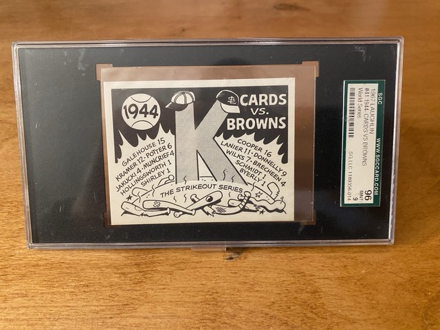 1967 Laughlin World Series 1944 Cardinals vs Browns #41 SGC 9