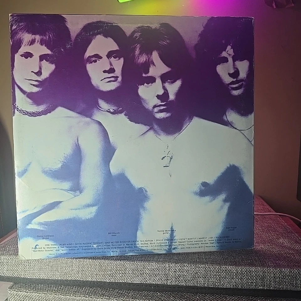 Montrose–Montrose–1973 Warner Bros–BS 2740 1X Artisan Vinyl Record LP Foto 2 de 4