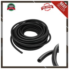 1/4 Inch Wire Loom Split Tubing 16.5 ft Flexible Conduit Automotive Cord Cover