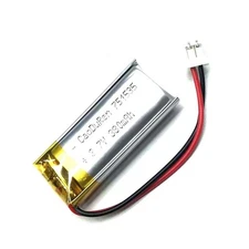 2pcs 3.7V 380Mah 751535 Li-Ion Li-Polymer Li Battery 2.0 JST 2Pin For