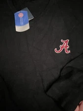 Alabama Crimson Tide Men’s 2XL V-neck, long sleeve sweater Black New