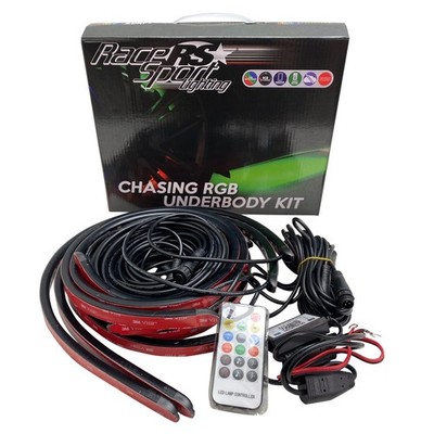 Racesport RSUCACS RGB Chasing Style 6PCS Underbody LED Kit w/ ColorADAPT Remote