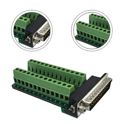 DB25 Adapter klare Beschriftung von Signalen 5,0 mm Abstand 25 beschriftete Sign
