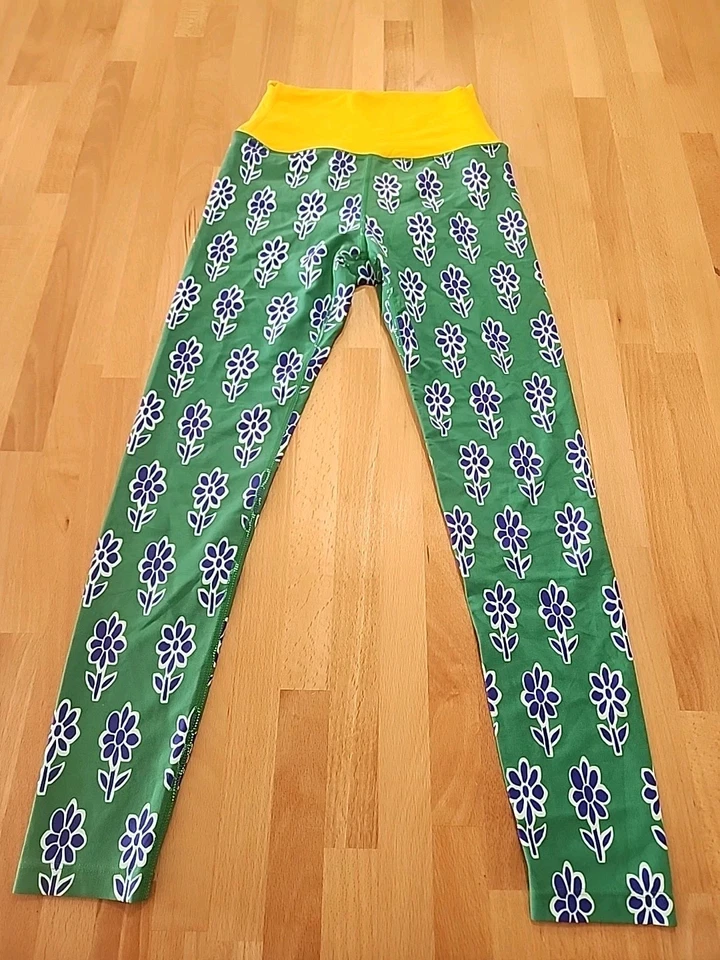 Leggings Rhode Serena verde azul y amarillo con flores Foto 3 de 3