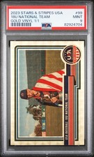 2023 Panini Stars & Stripes USA Gold Vinyl 1/1 18u National Team #99 PSA 9