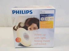 Philips Wake-Up Light Sunrise Simulation Bedside Lamp HF3505 New Open Box 