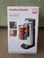 Morphy Richards 3 In 1 Electric Can Opener Stainless Steel