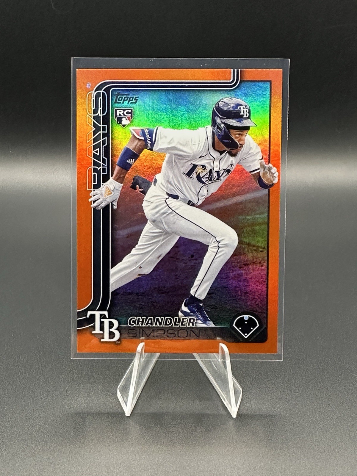 2025 Topps Update Chandler Simpson RC Orange Foil /25 #US277 Tampa Bay Rays