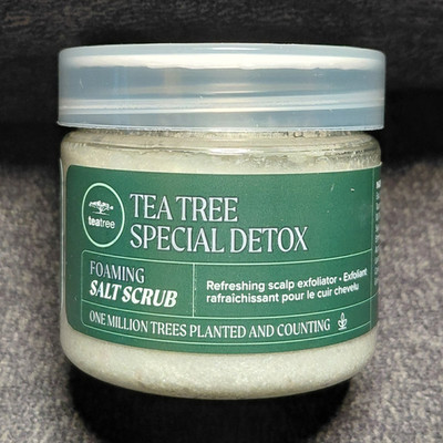 Tea Tree Special Detox Foaming Salt Scrub Scalp Exfoliator Cruelty-Free 71g