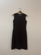 Ann Taylor Espresso Brown Sleeveless A-Line Dress Size 2 | Career Workwear