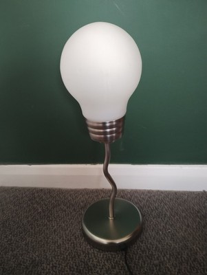 Vintage 90er Pop Art Squiggle Glühbirne Lampe Hurst Marler 47 cm