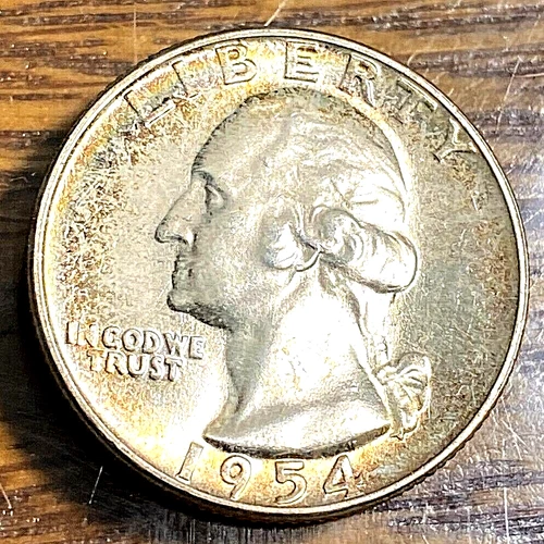 1954 Washington Quarter Super Gem Uncirculated Super Tone CHRC