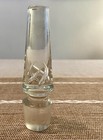 Air Twist Bottle Stopper Crystal Clear Glass MCM Steuben Blenko Decanter — photo 1