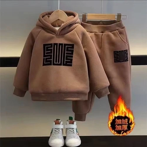 Winter and Autumn Warm Thickened Padded2 Piece Fleece  image 5