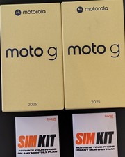 QTY 2 Motorola Moto G 2025 - 128GB - GRAY - New Sealed - Boost Mobile Locked