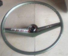 Original 1962 62 Chevy Impala Steering Wheel Green W Horn Ring Original 1962 62 Chevy Impala Steering Wheel Green W Horn Ring