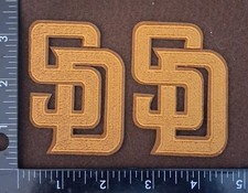 2 Qty SAN DIEGO PADRES IRON ON PATCH - 