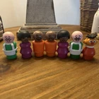 Vintage Fisher Price Little People Sesame Street Hooper Figures Lot Of 7