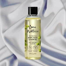ORIFLAME LOVE NATURE ORG OLIVE OIL PROTECTING BODY, FACE & HAIR OIL 100 ml. NEW