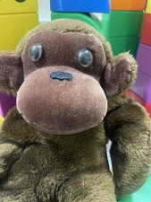 Vintage Dakin 10 in Brown Monkey Gorilla Nut Shells Plush Stuffed Animal