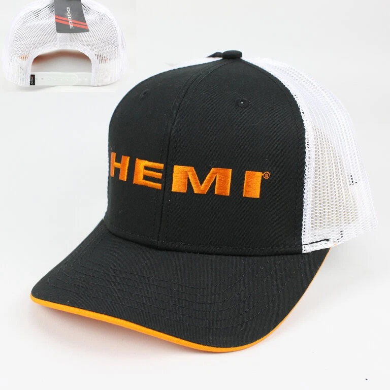 HEMI Logo Dodge Chrysler Plymouth Mopar Baseball Cap Hat Trucker Baseball Cap Mesh