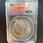 1900 Morgan Silver Dollar $1 Silver Business Strike Philadelphia CAC MS64