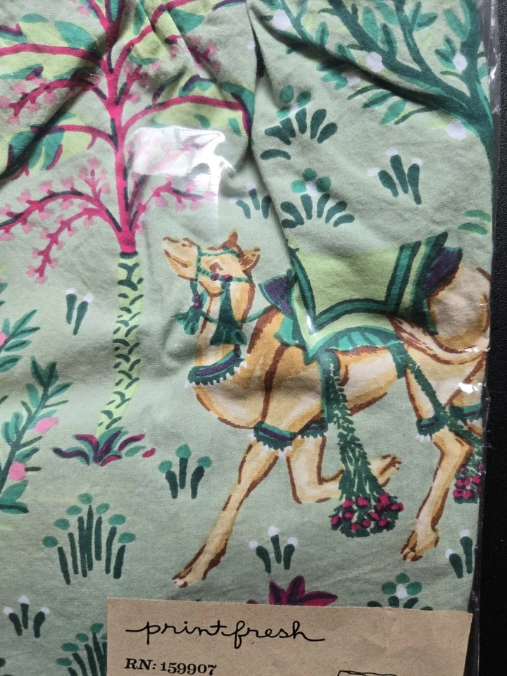 NWT Print Fresh Camels Courtyard Avocado Pajama Shorts XL - Image 3 of 3