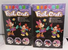 Unbranded Kids Foil Craft Activity Coloring Fun Mickey  Minnie Lot Of 2 New
