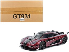 2017 Koenigsegg Agera RS Deep Red/Black Stripes 1/18 GT Spirit