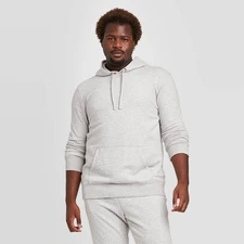 Men's Big & Tall Fleece Hoodie - Goodfellow & Co™ Cement Gray