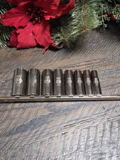 NAPA SAE Deep Sockets 8 Pc. Set 3/8 Drive, 12 Pt. USA