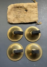 Vintage Set of 4 Belly Dancing Finger Cymbals Made In USA