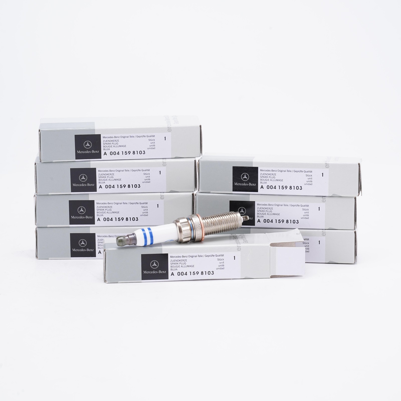 8Pcs Genuine OEM Iridium Spark Plugs A0041598103 ZR6SII3320 For Mercedes Benz